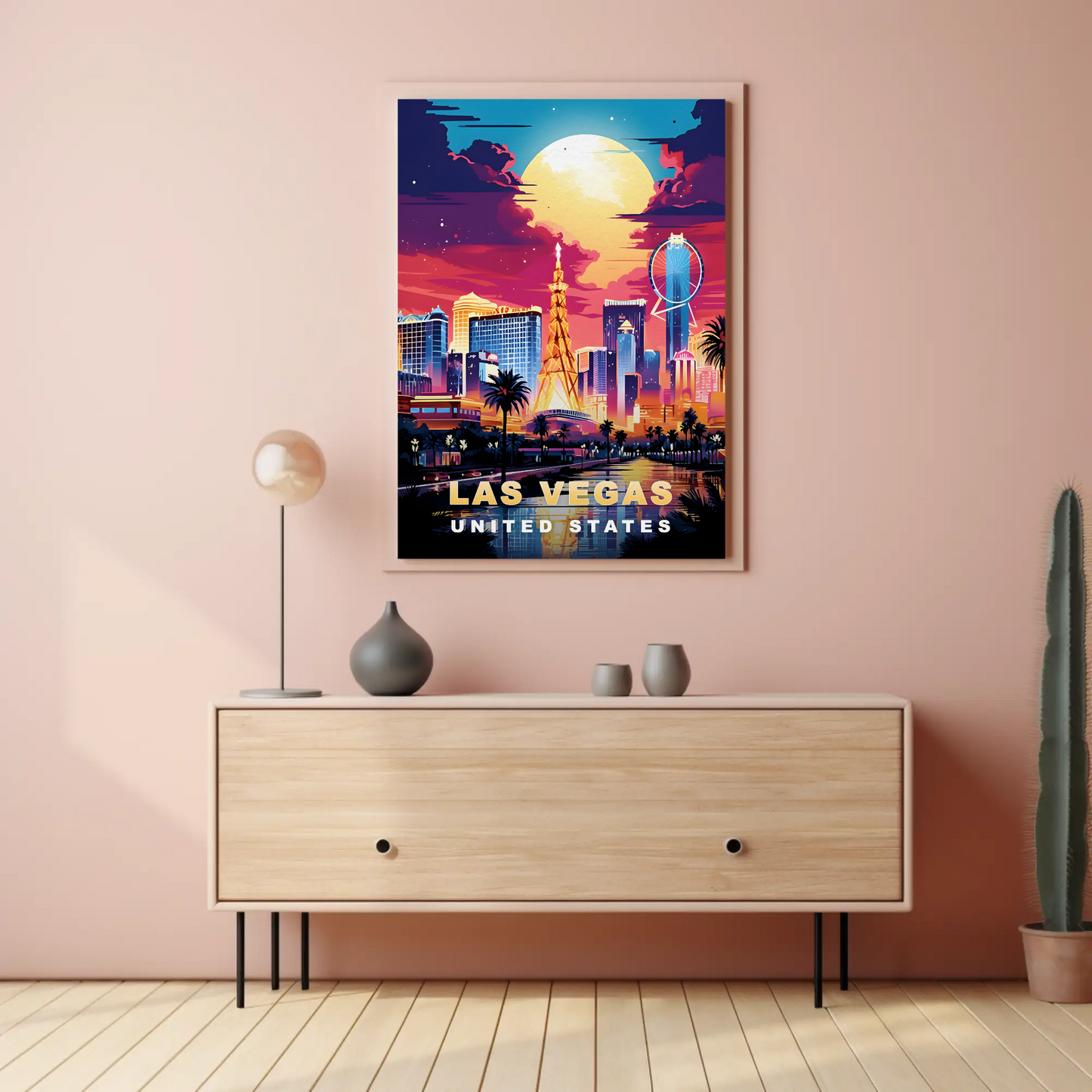 Las Vegas Vintage Travel Poster