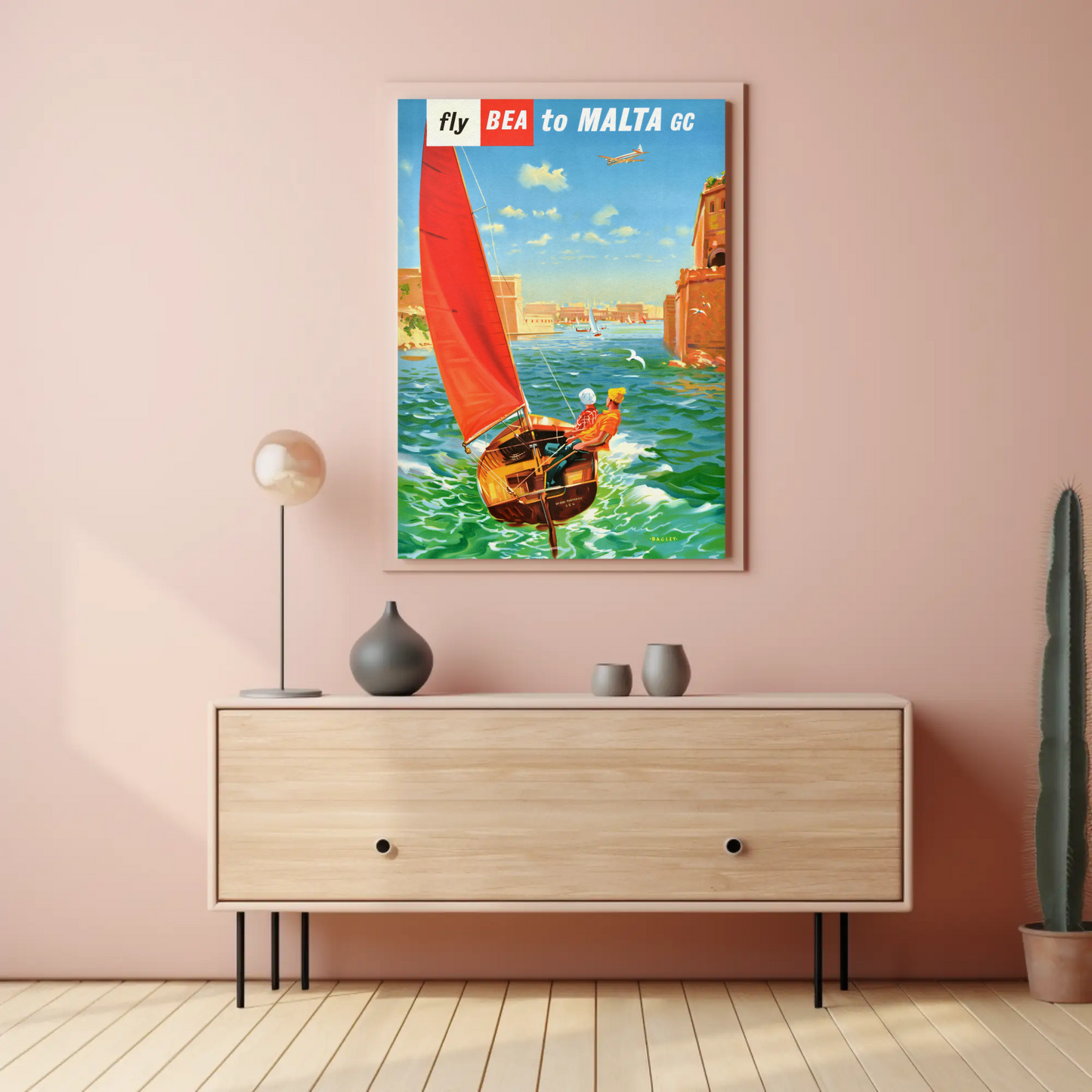 Malta Vintage Travel Poster