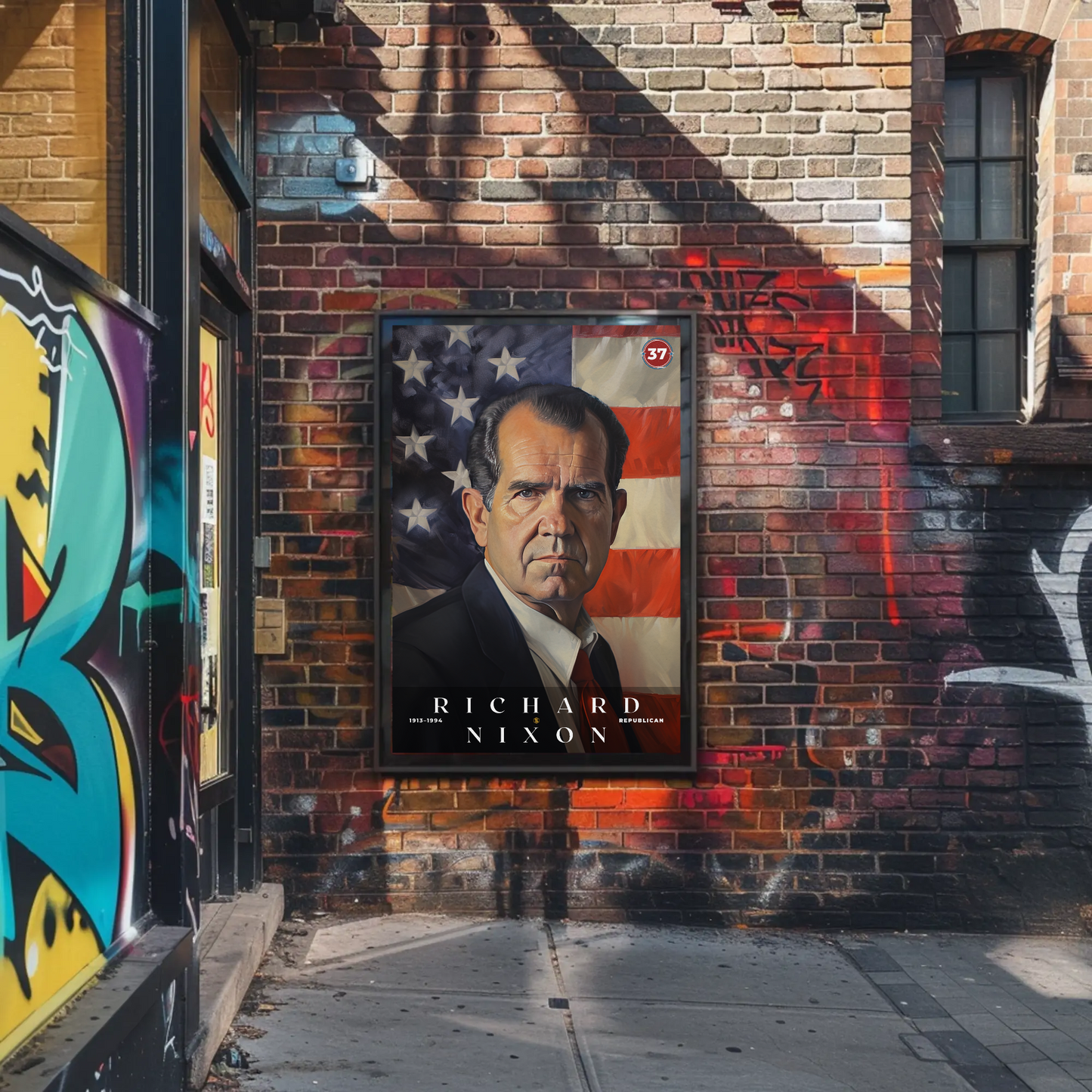 Richard Nixon 37th President Of The United States Portrait