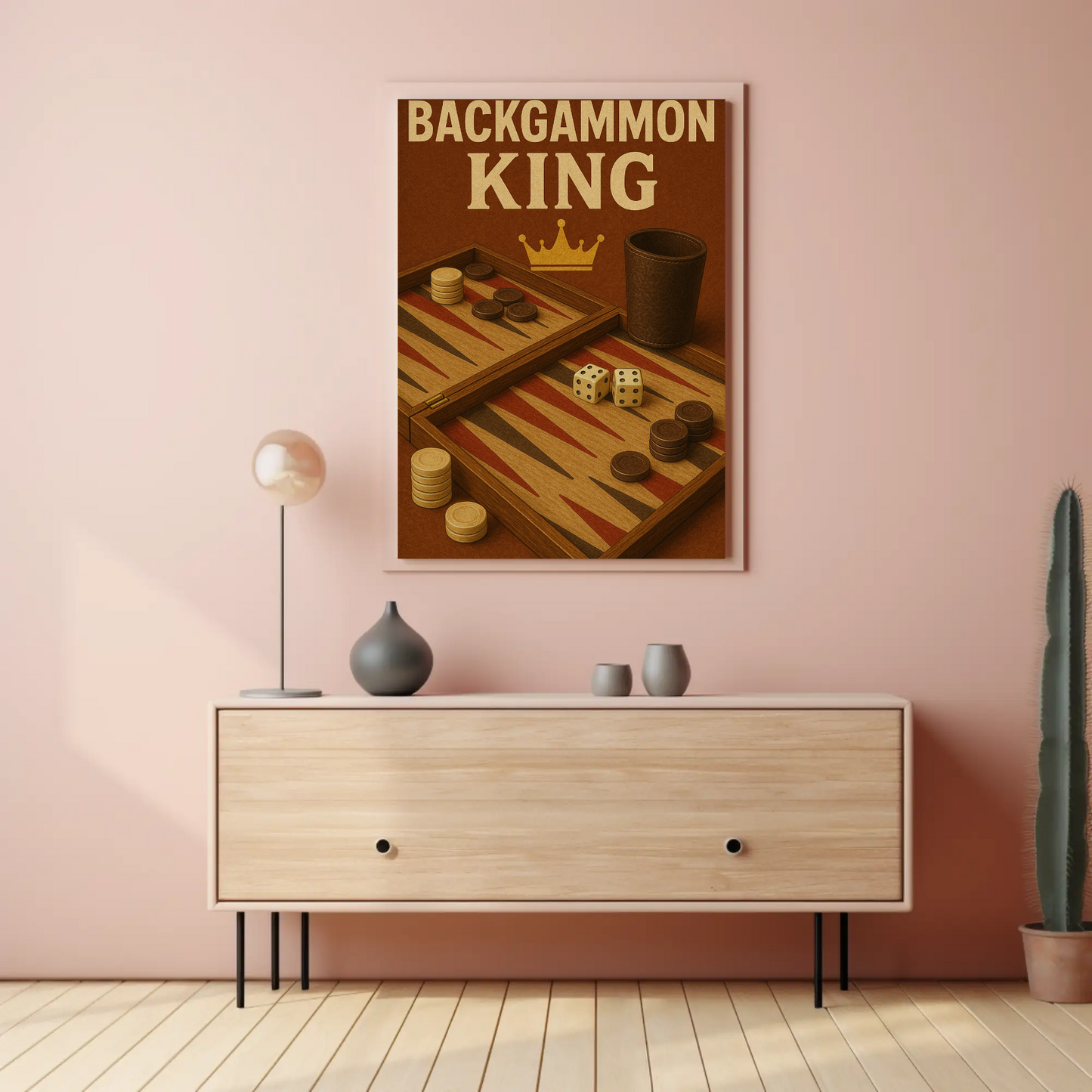 Vintage Poster Backgammon King