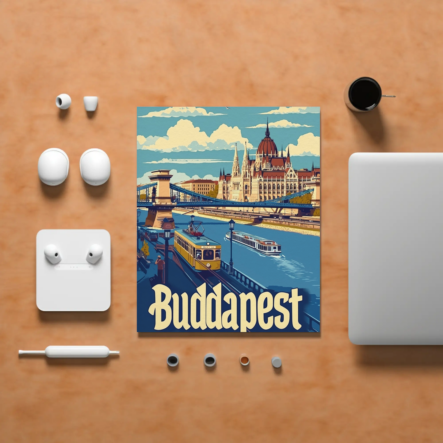 Budapest Cityscape Poster