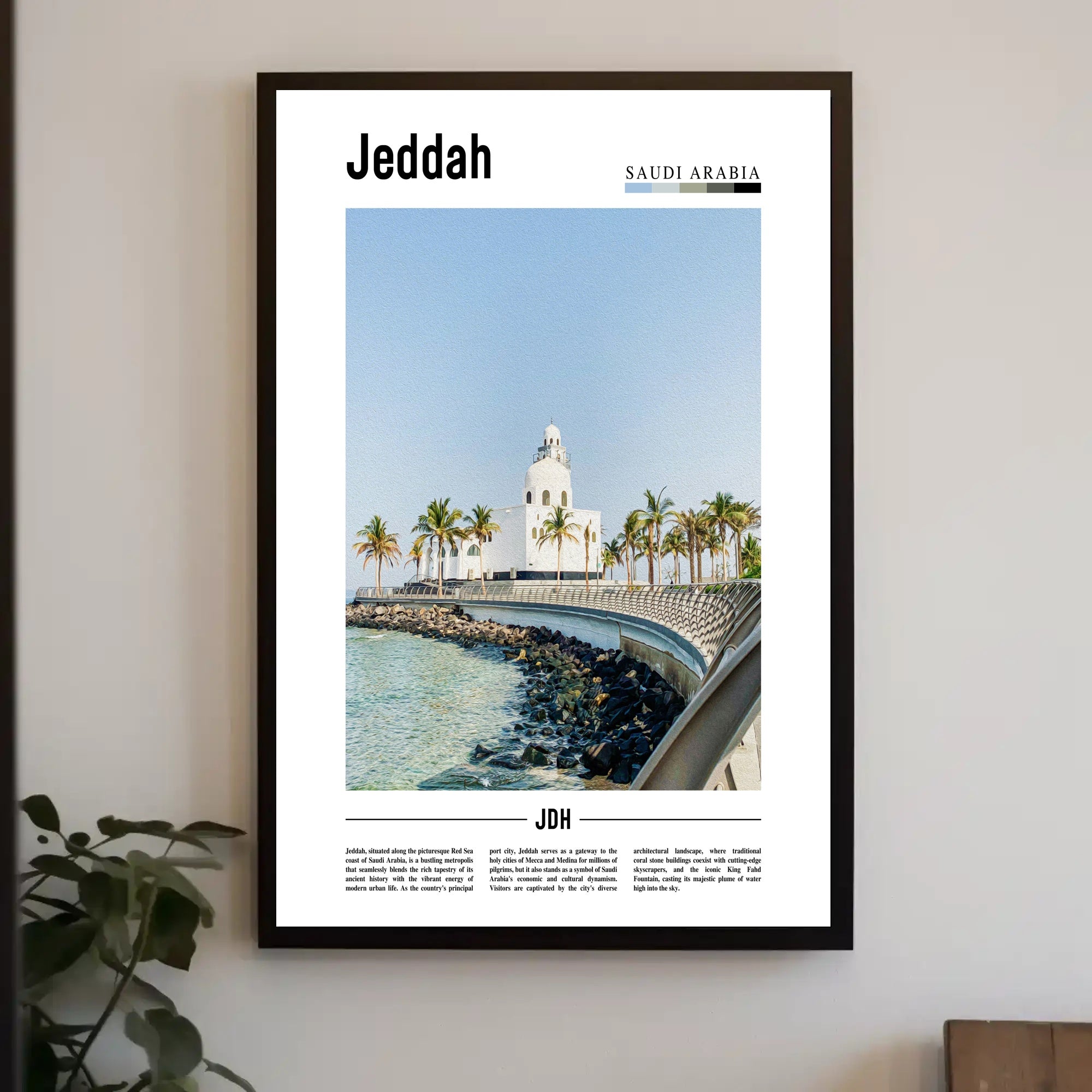 Jeddah Skyline: The Modern Cultural Heritage Travel Poster PosterGoat