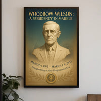 Woodrow Wilson A Presidency in Marble Poster PosterGoat