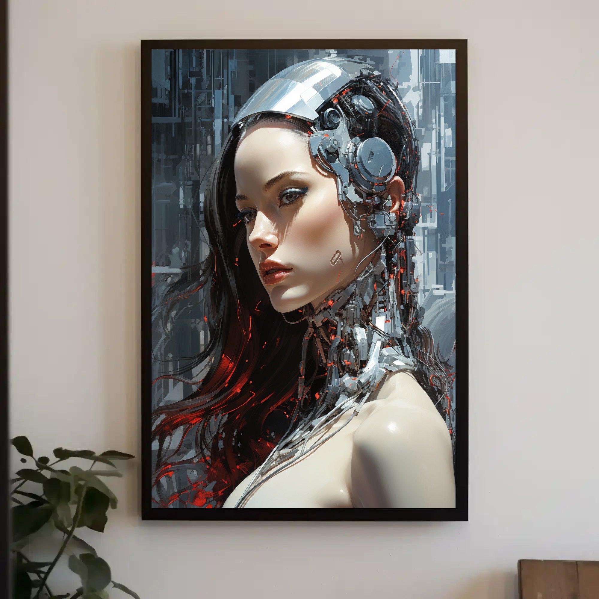 Cybernetic Elegance Poster PosterGoat