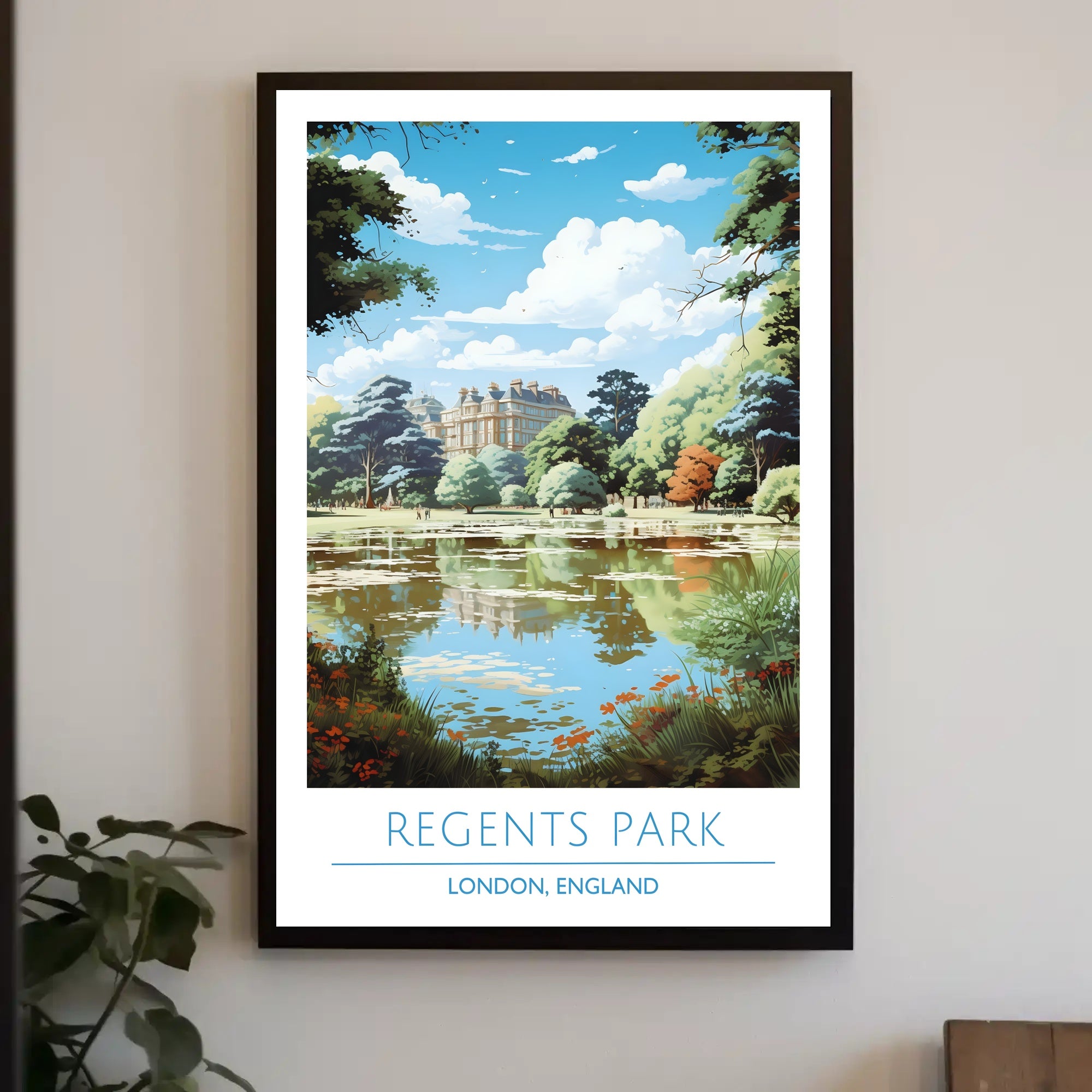 Regent's Park Tranquility Travel Poster