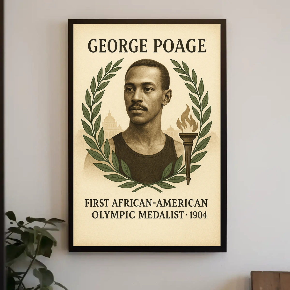 George Poage First African-American Poster