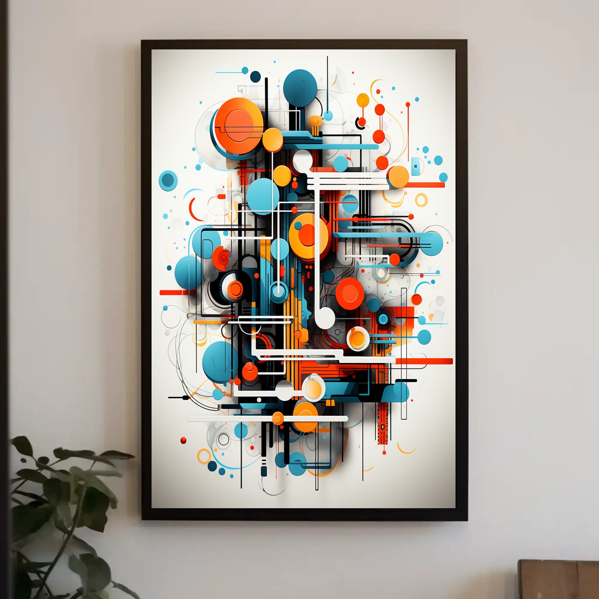Abstract Geometric Symphony Abstract Poster PosterGoat