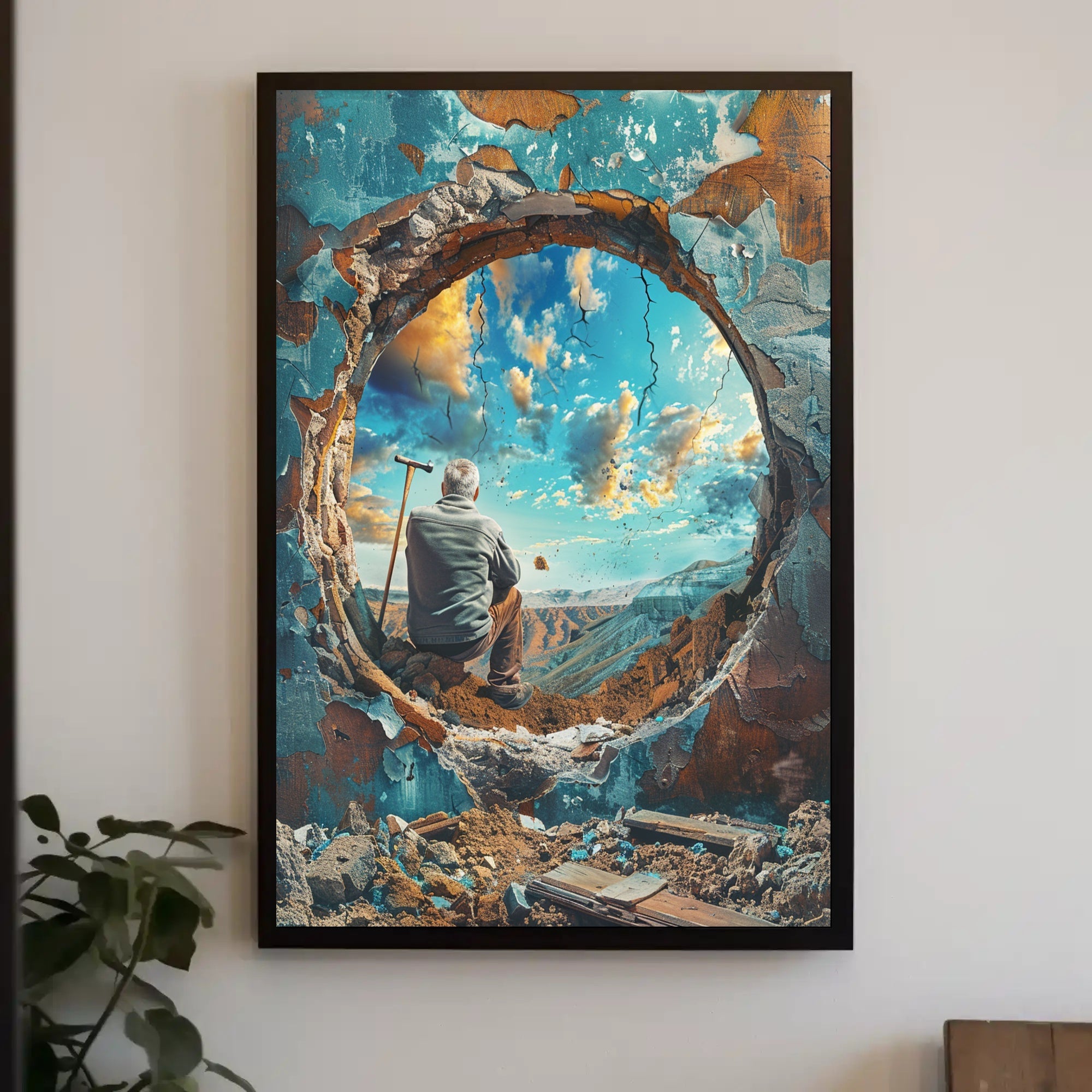 Through The Ruins Poster Art Print Decor PosterGoat