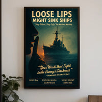 Loose Lips Might Sink Ships Poster