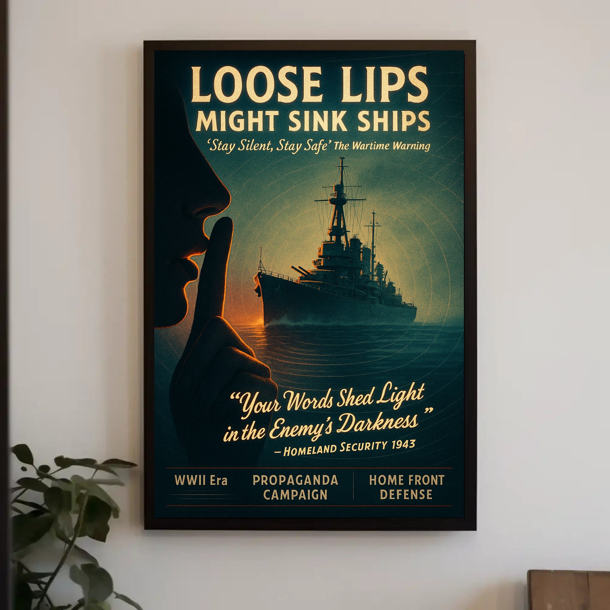 Loose Lips Might Sink Ships Poster