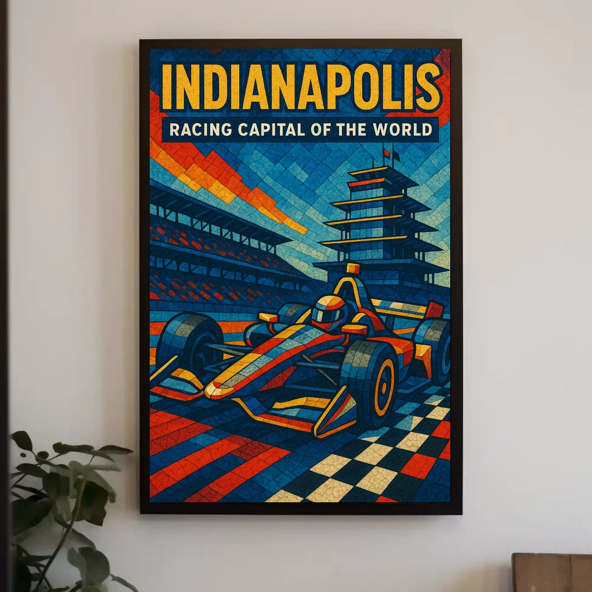 Indianapolis Racing Capital of the World Poster
