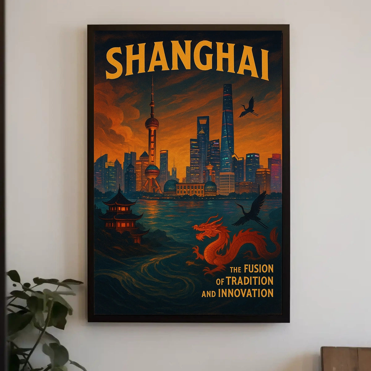 Shanghai The Fusion Of Tradition And Poster