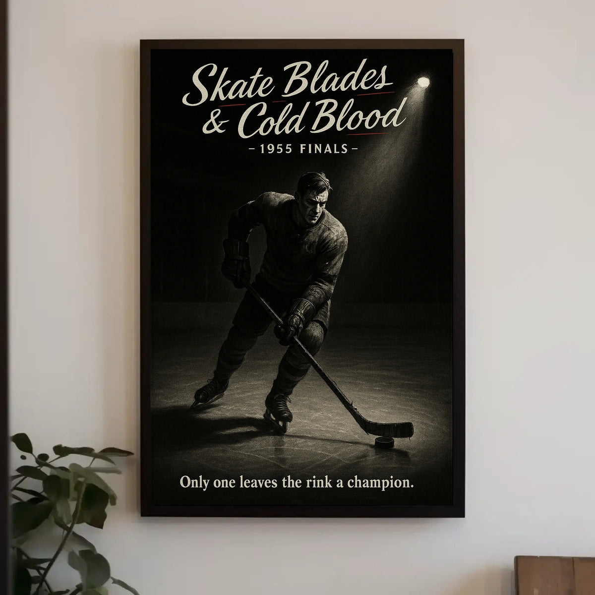 Skate Blades Cold Blood 1955 Finals Poster