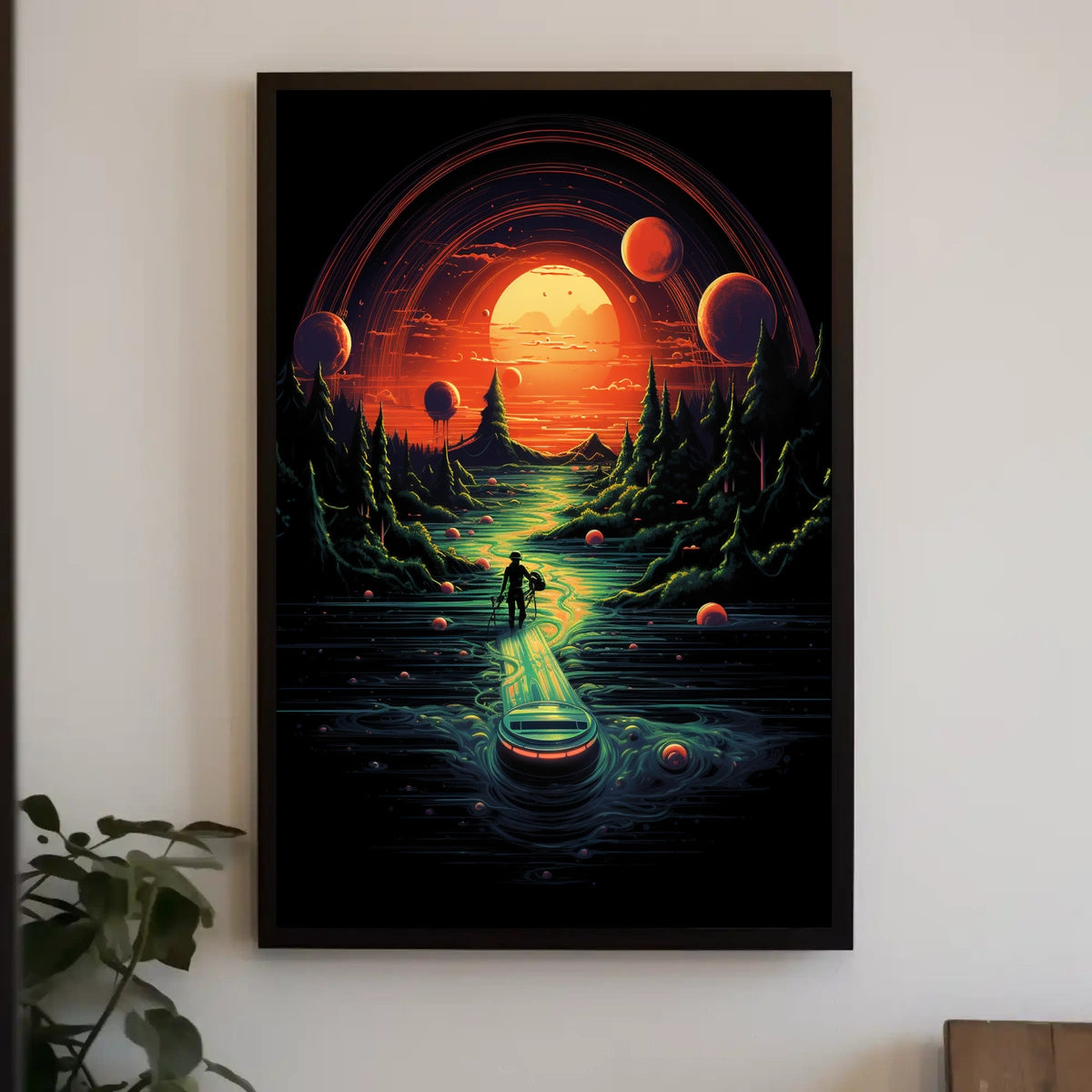 Journey Through An Alien Landscape Poster