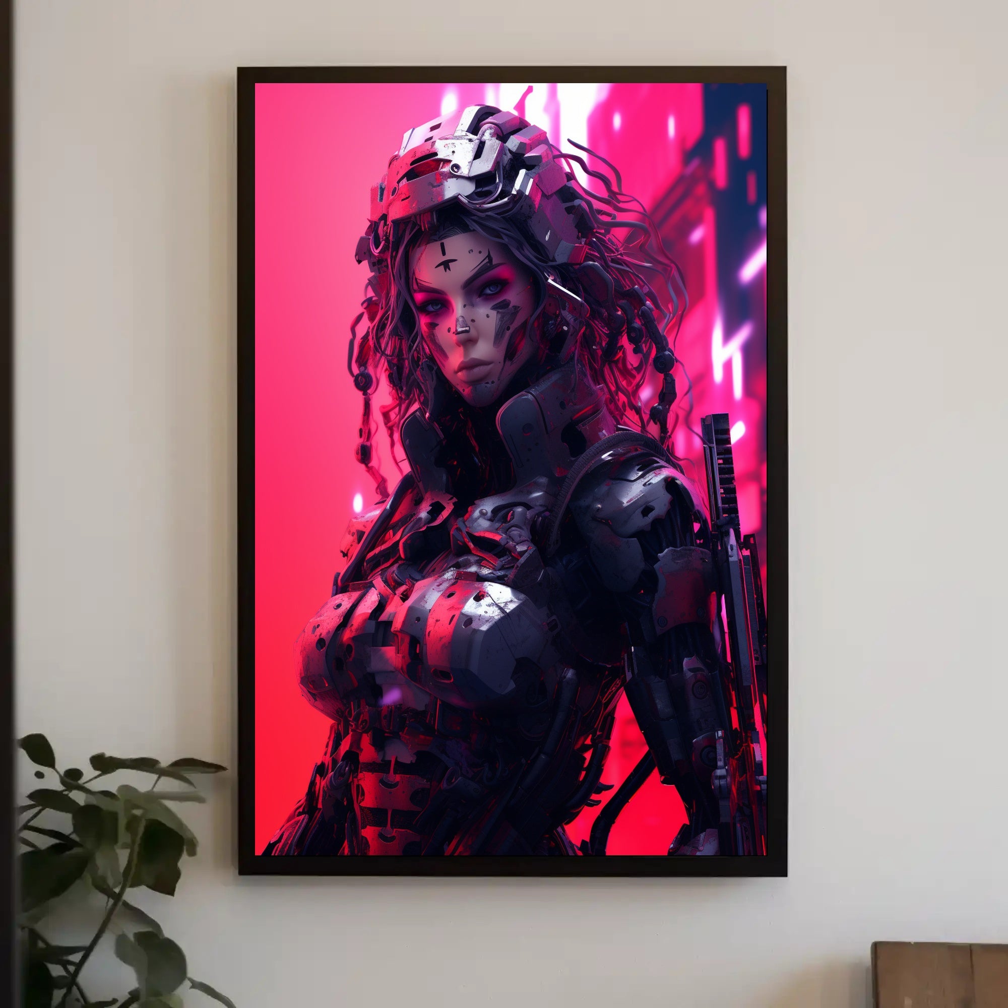 Cybernetic Warrior Poster PosterGoat