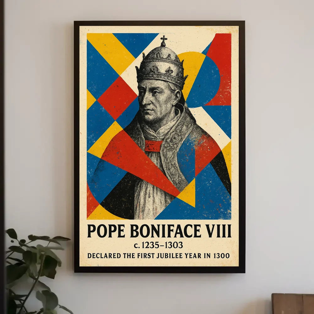 Pope Boniface VIII Historical Religious Art Poster