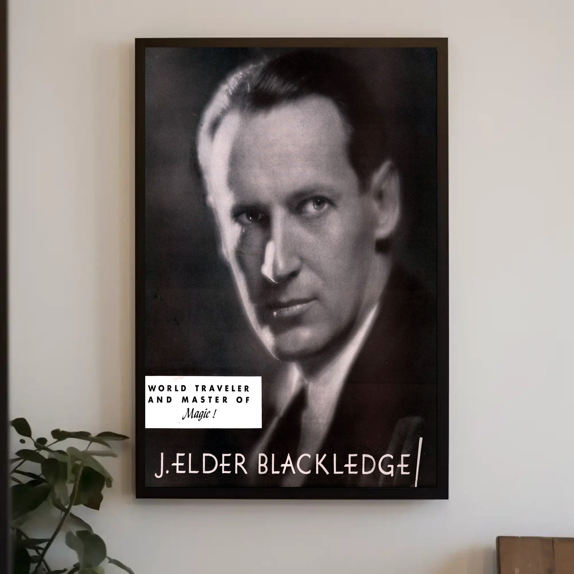 J. Elder Blackledge Magic Travel Historical Poster