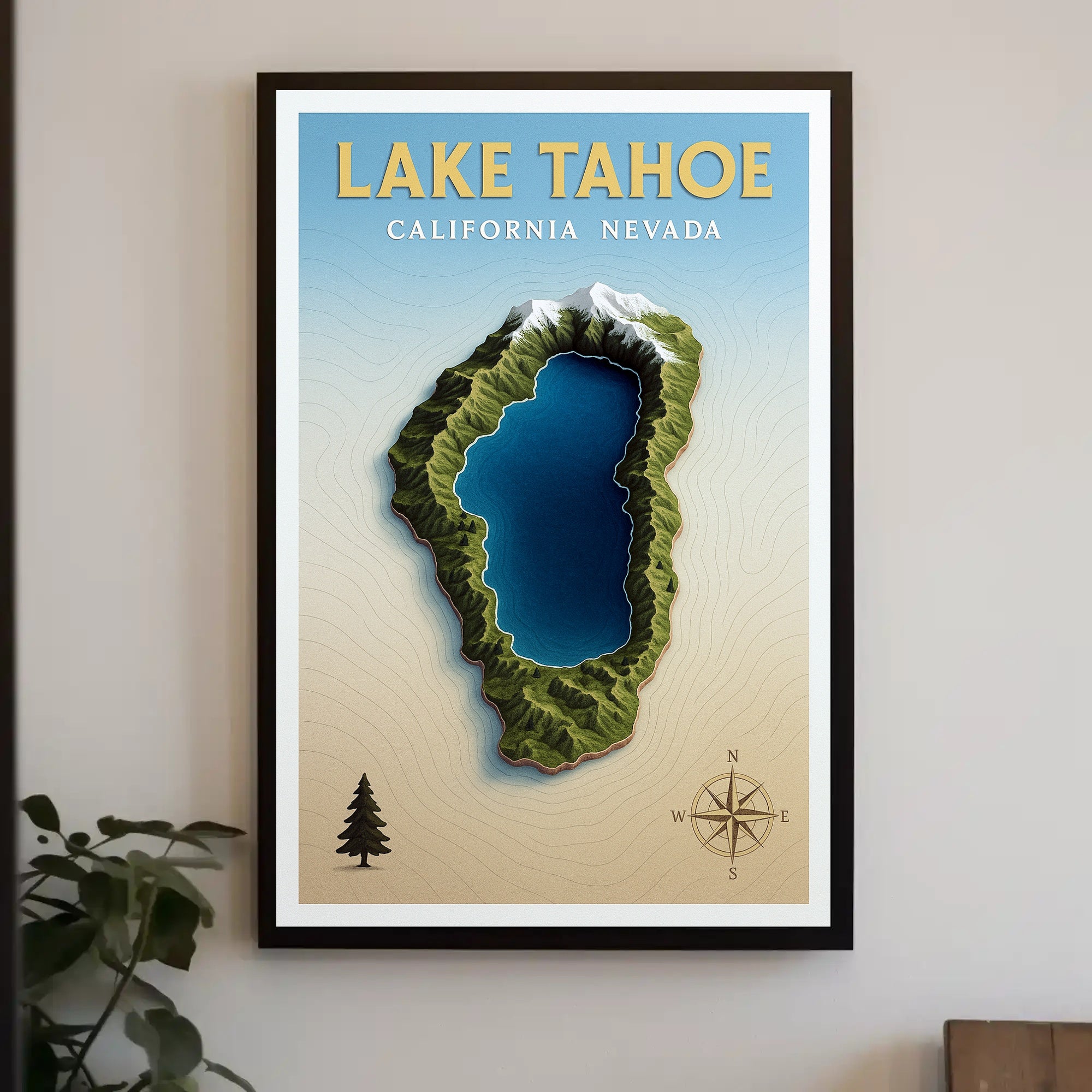 Lake Tahoe Adventure Poster PosterGoat