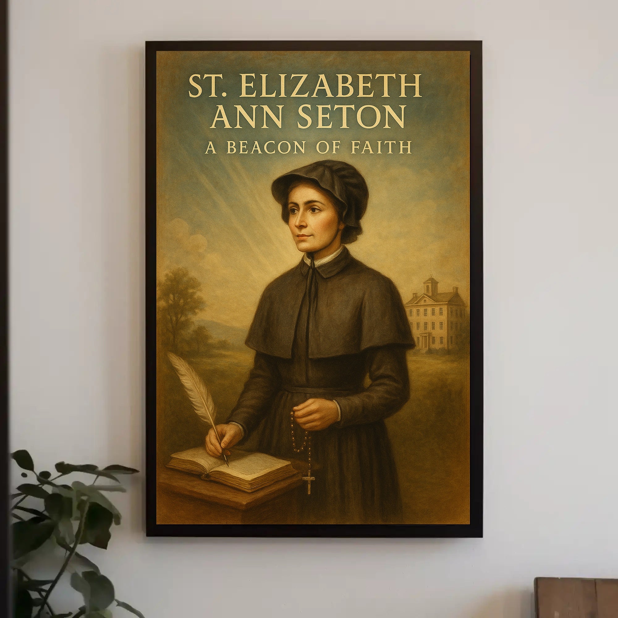 St. Elizabeth Ann Seton A Beacon of Faith Poster