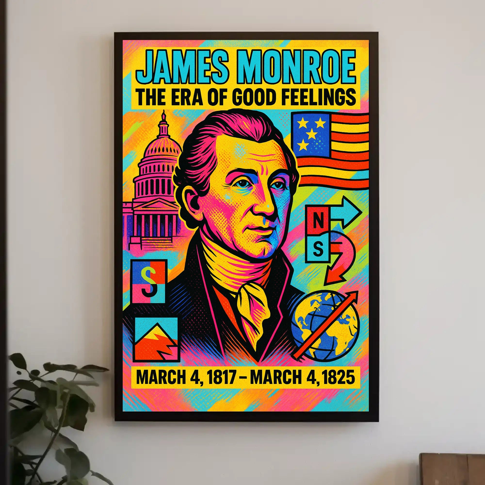 James Monroe The Era of Good Feelings Poster PosterGoat