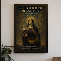 St. Catherine of Sweden Guardian of the Wanderers Poster