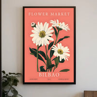 Flower Market in Bilbao Poster