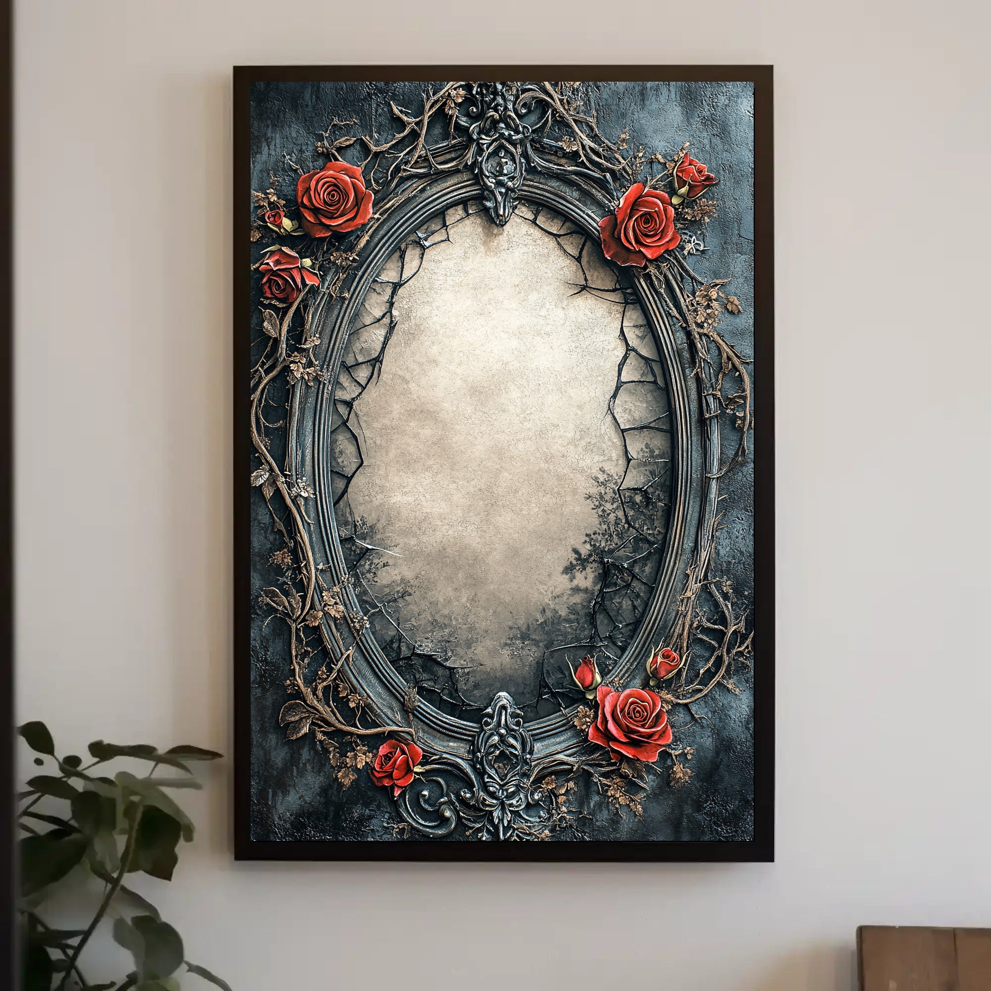 Ornate Floral Frame Poster