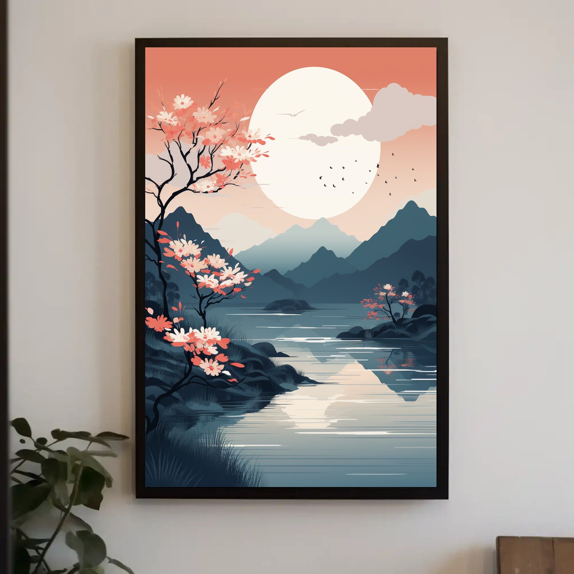 Tranquil Landscape At Dusk Poster