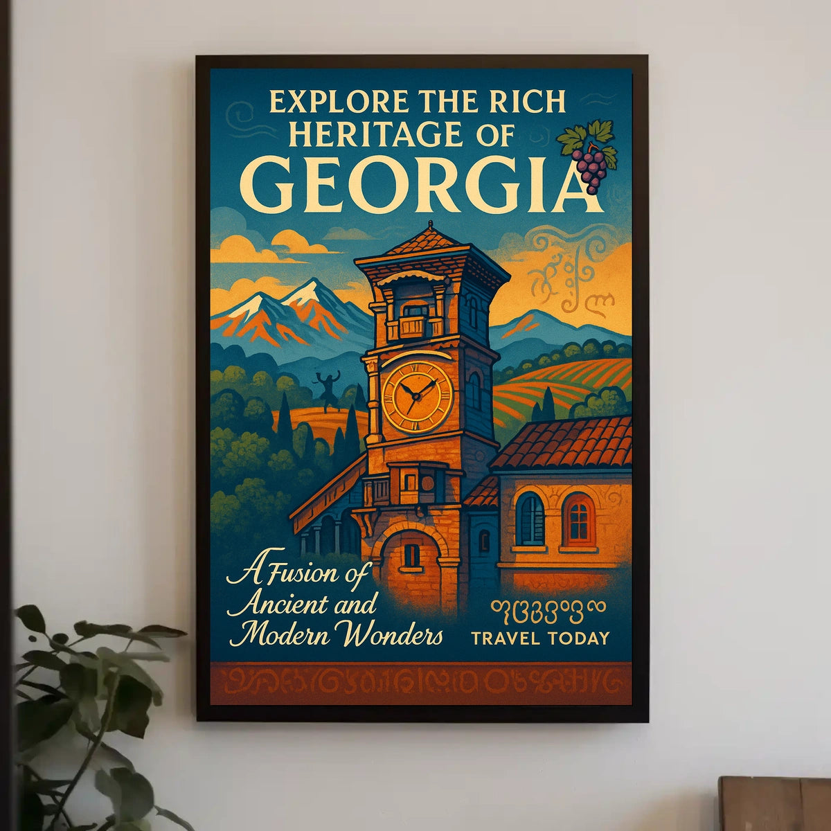 Explore The Rich Heritage Of Georgia Poster