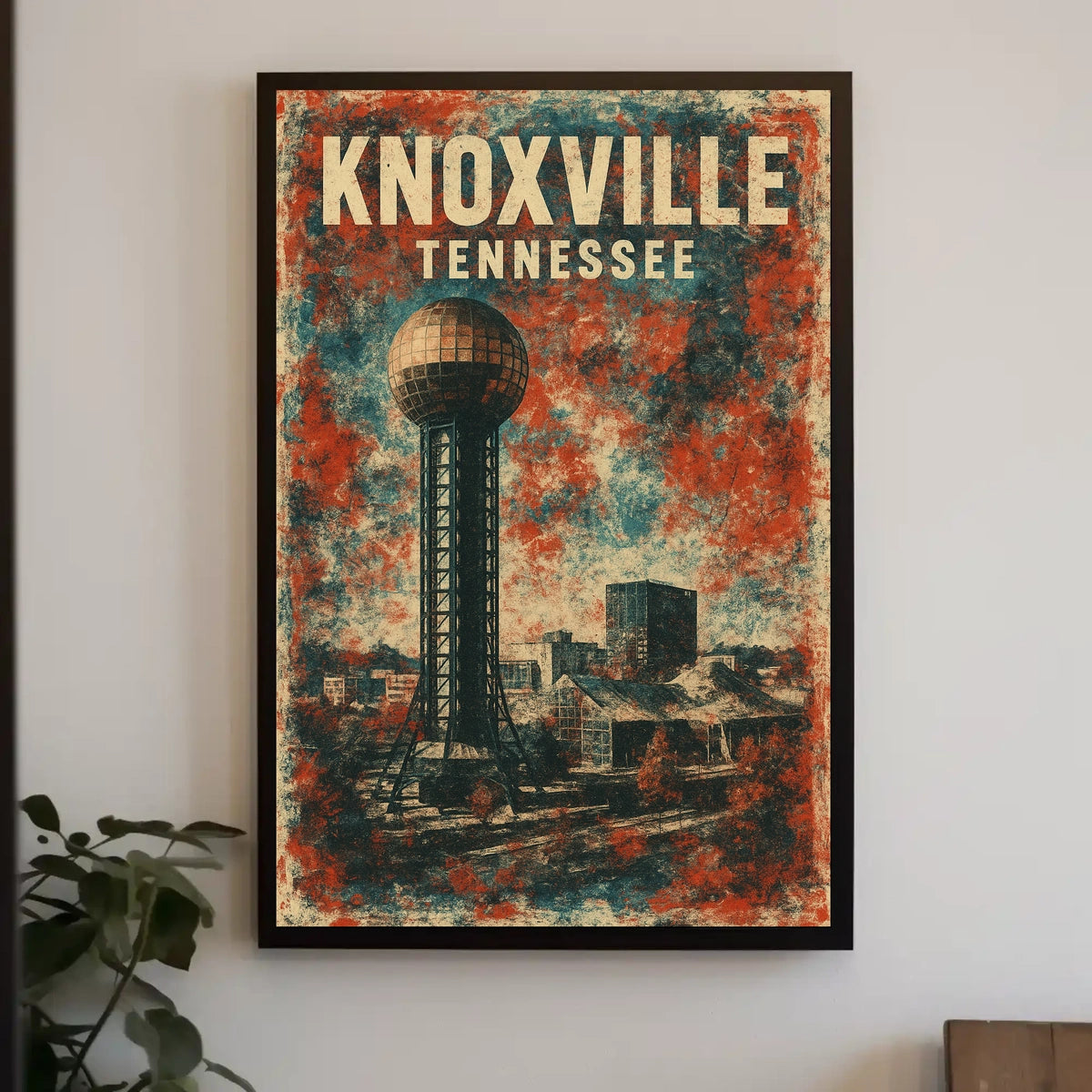 Knoxville Sunsphere Vintage Travel Poster