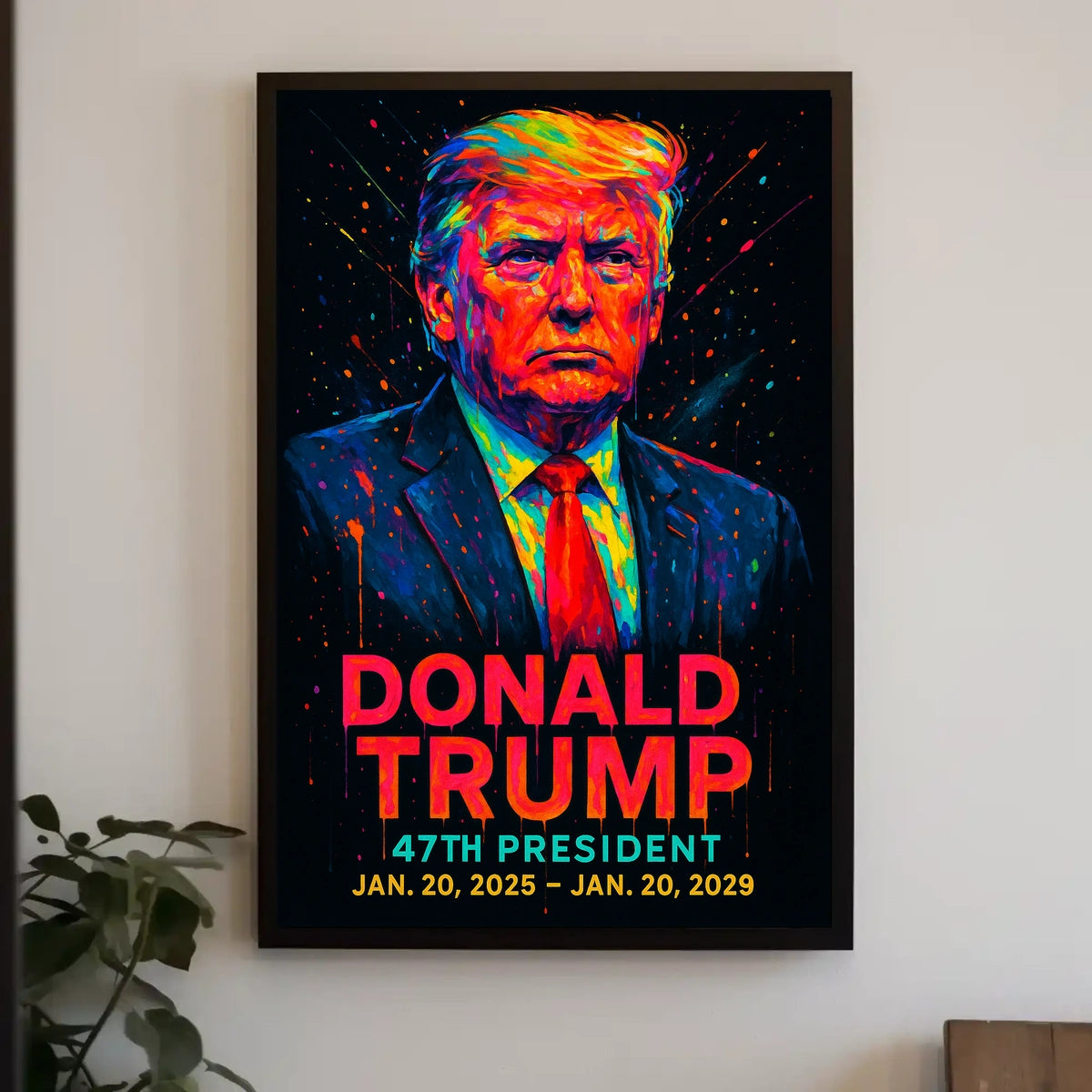 Donald Trump Neon Legacy Pop Art Collector Poster