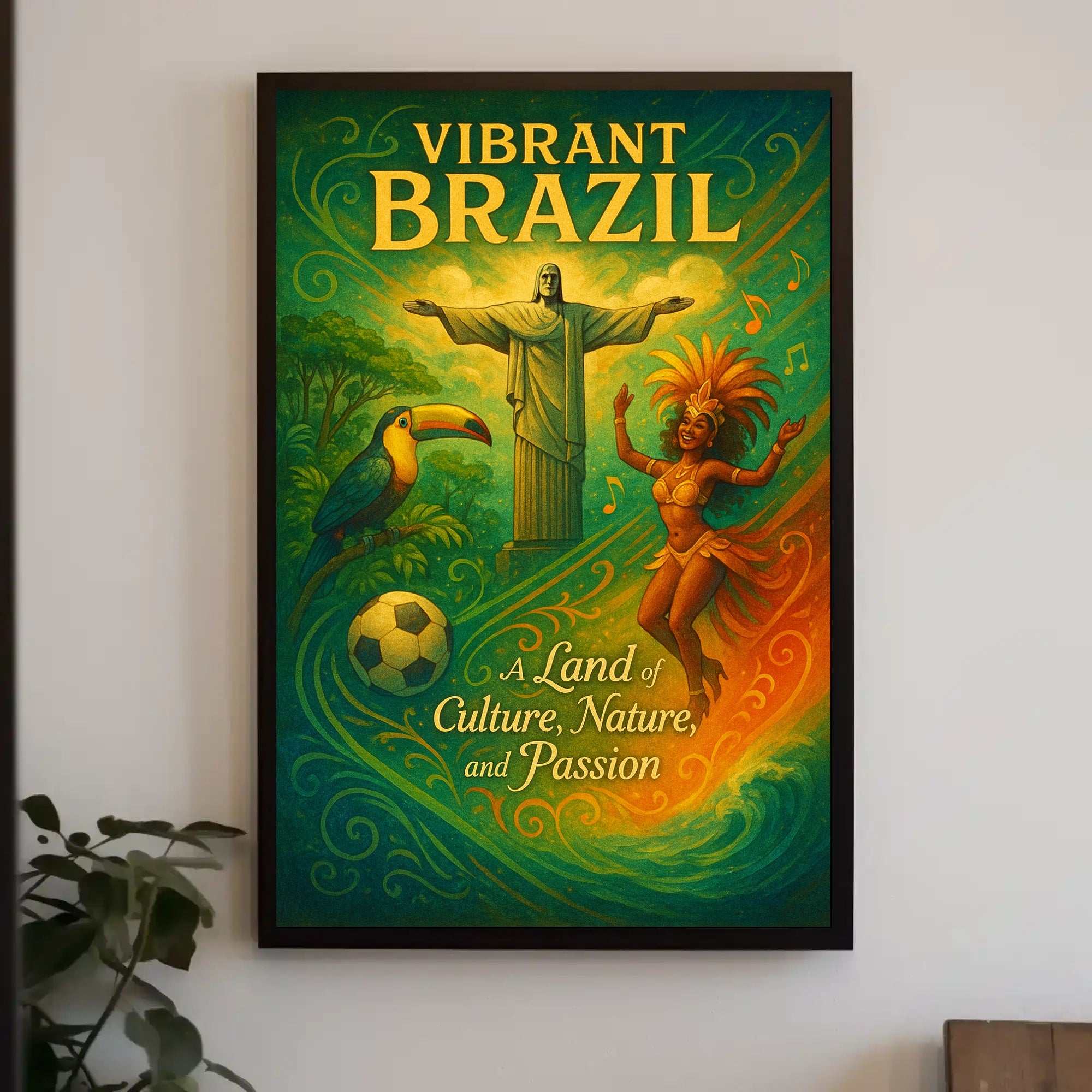 Vibrant Brazil A Land of Culture, Nature, and Passion Poster