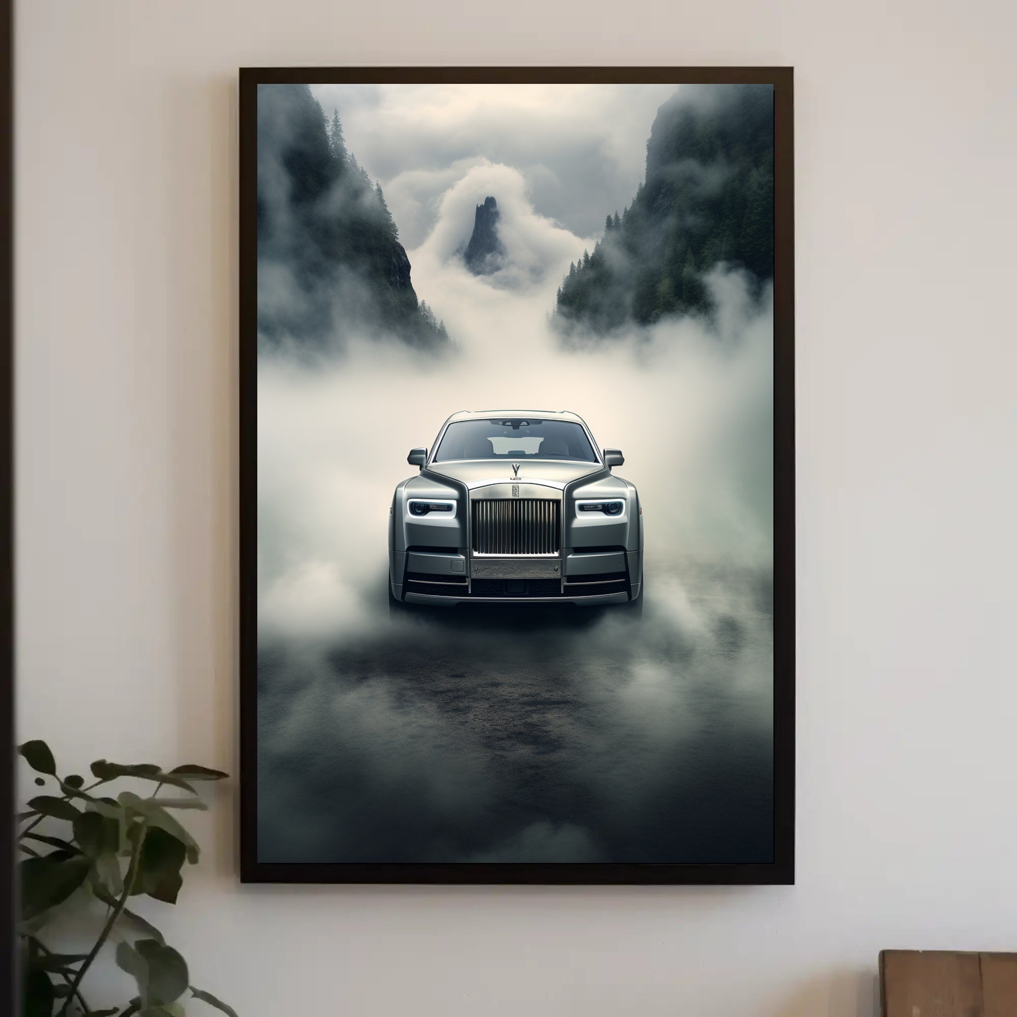 Luxurious Drive Through Mystical Mountains Poster PosterGoat
