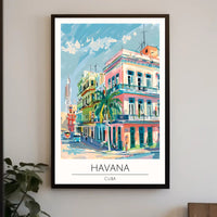 Vibrant Havana Streets Poster PosterGoat