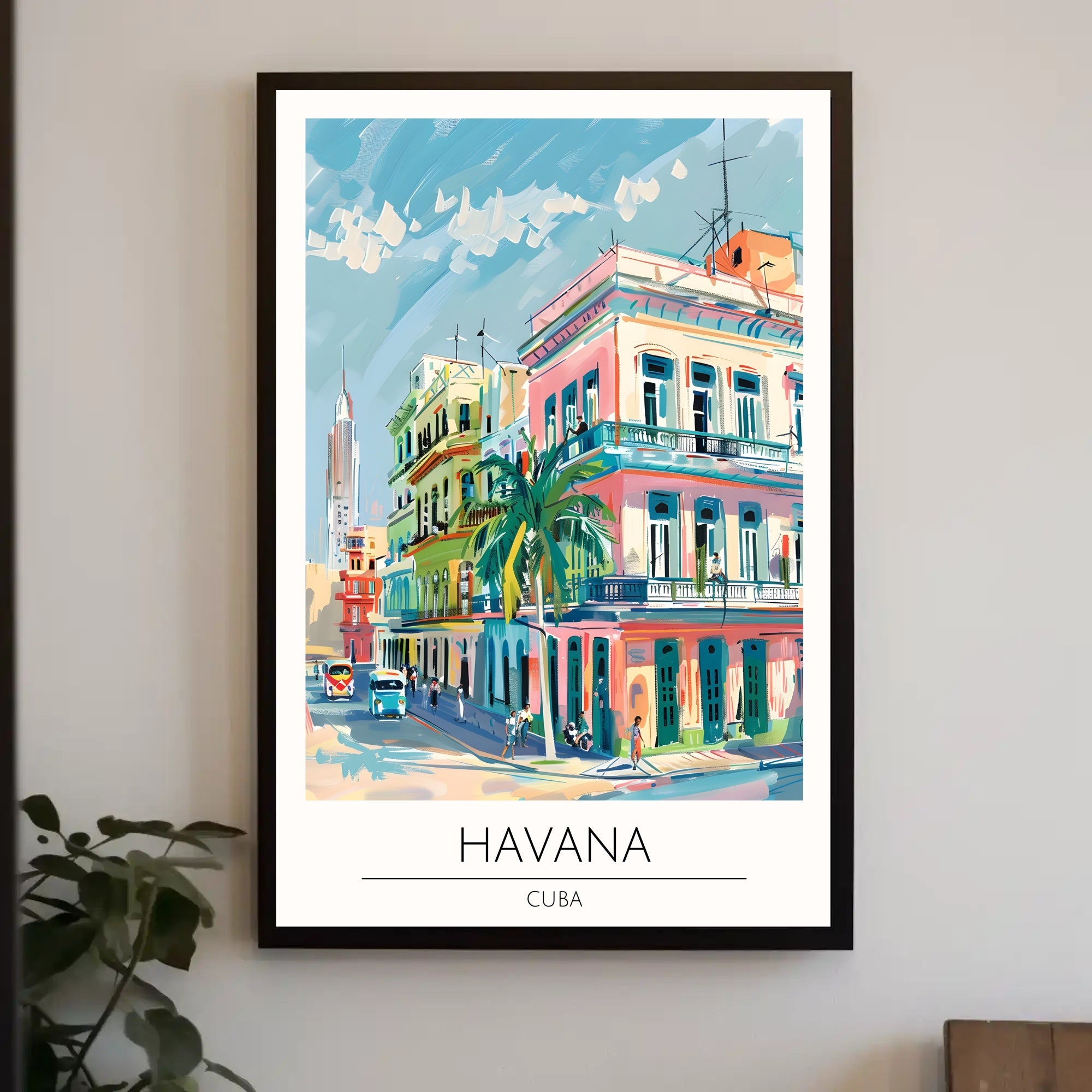 Vibrant Havana Streets Poster PosterGoat