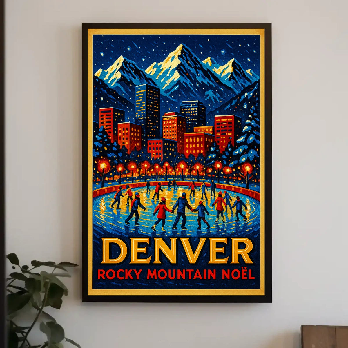 Denver Rocky Mountain Noël Poster