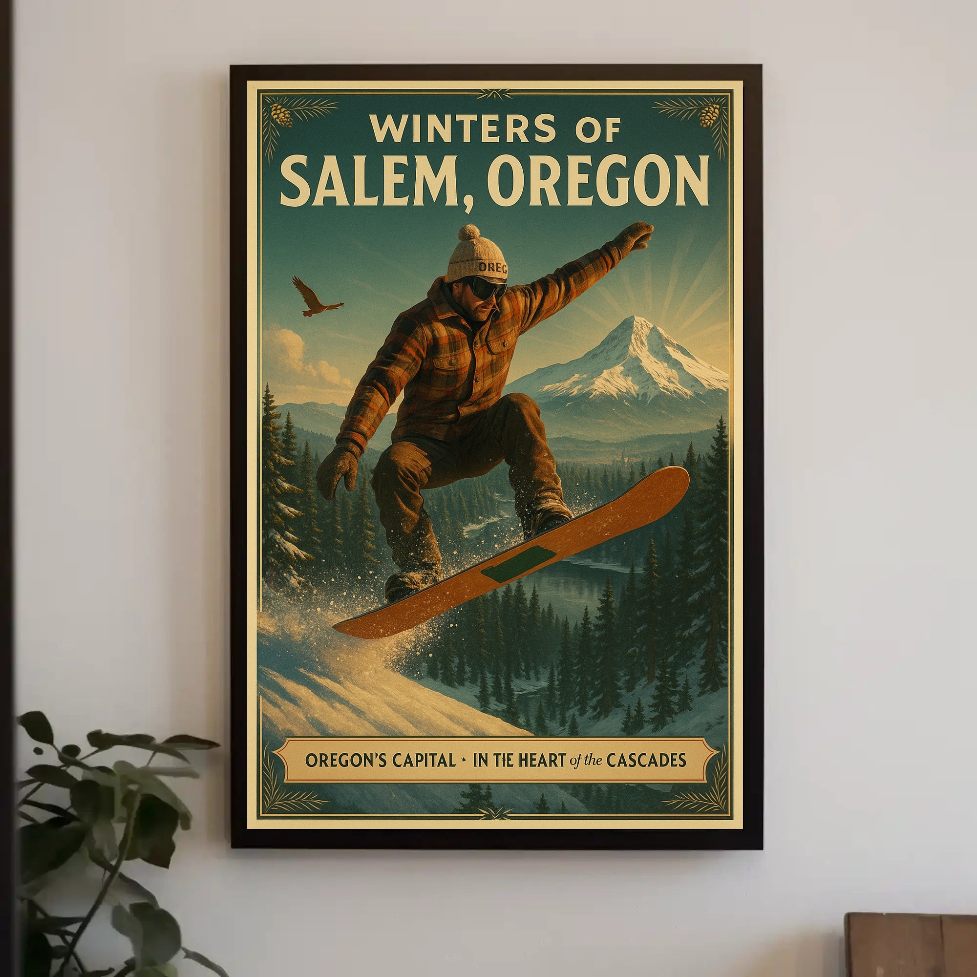 Winters of Salem, Oregon Poster
