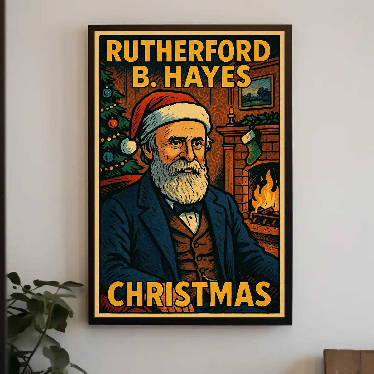 Rutherford B. Hayes Christmas Poster
