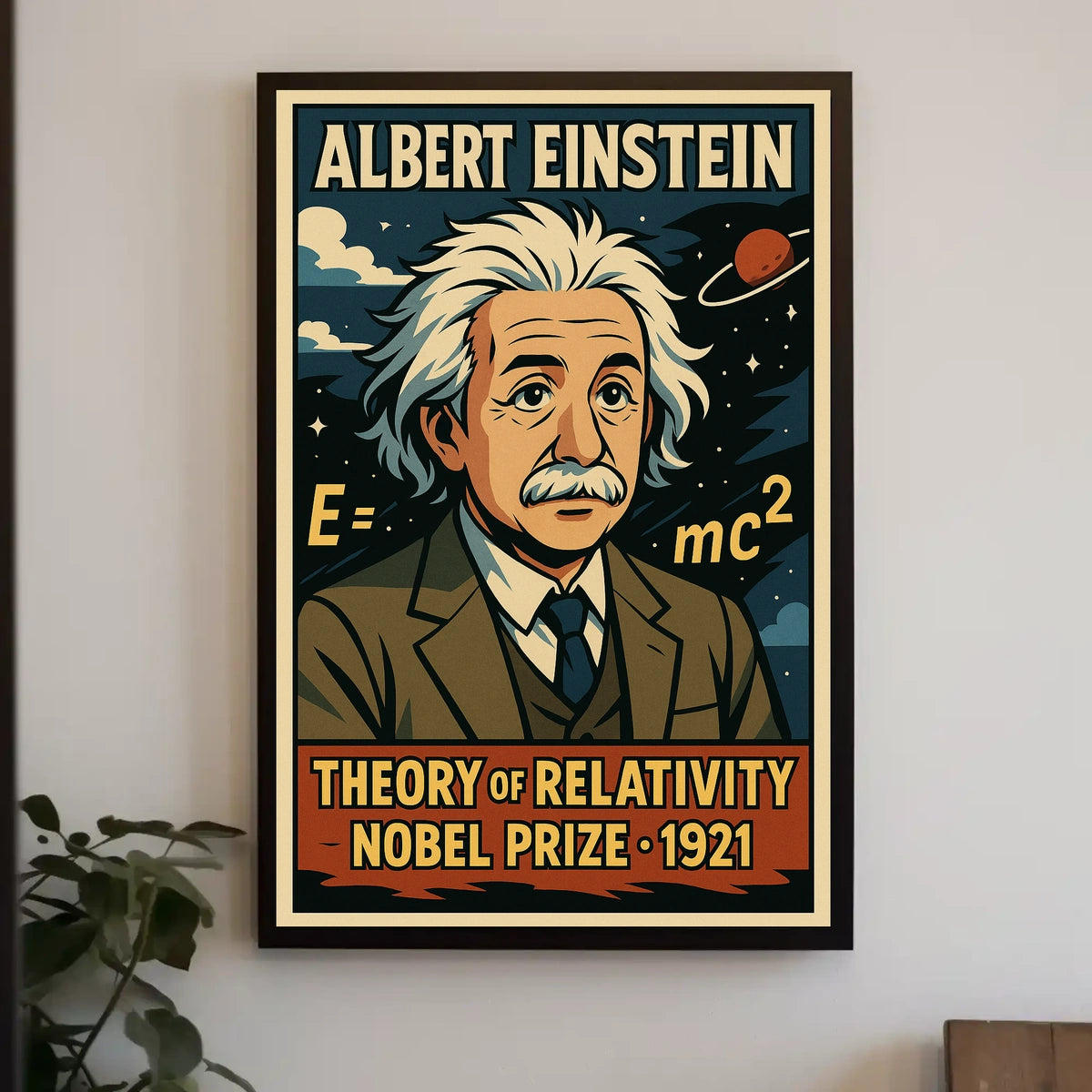 Albert Einstein Theory Of Relativity Poster