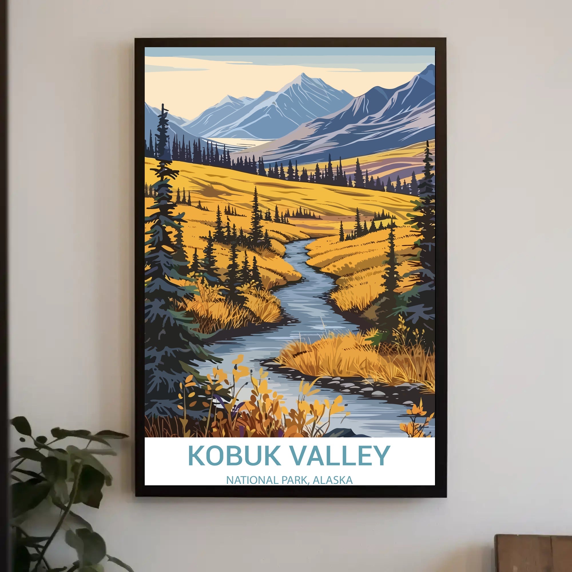 Alaska's Kobuk Valley National Park Scenic Travel Poster