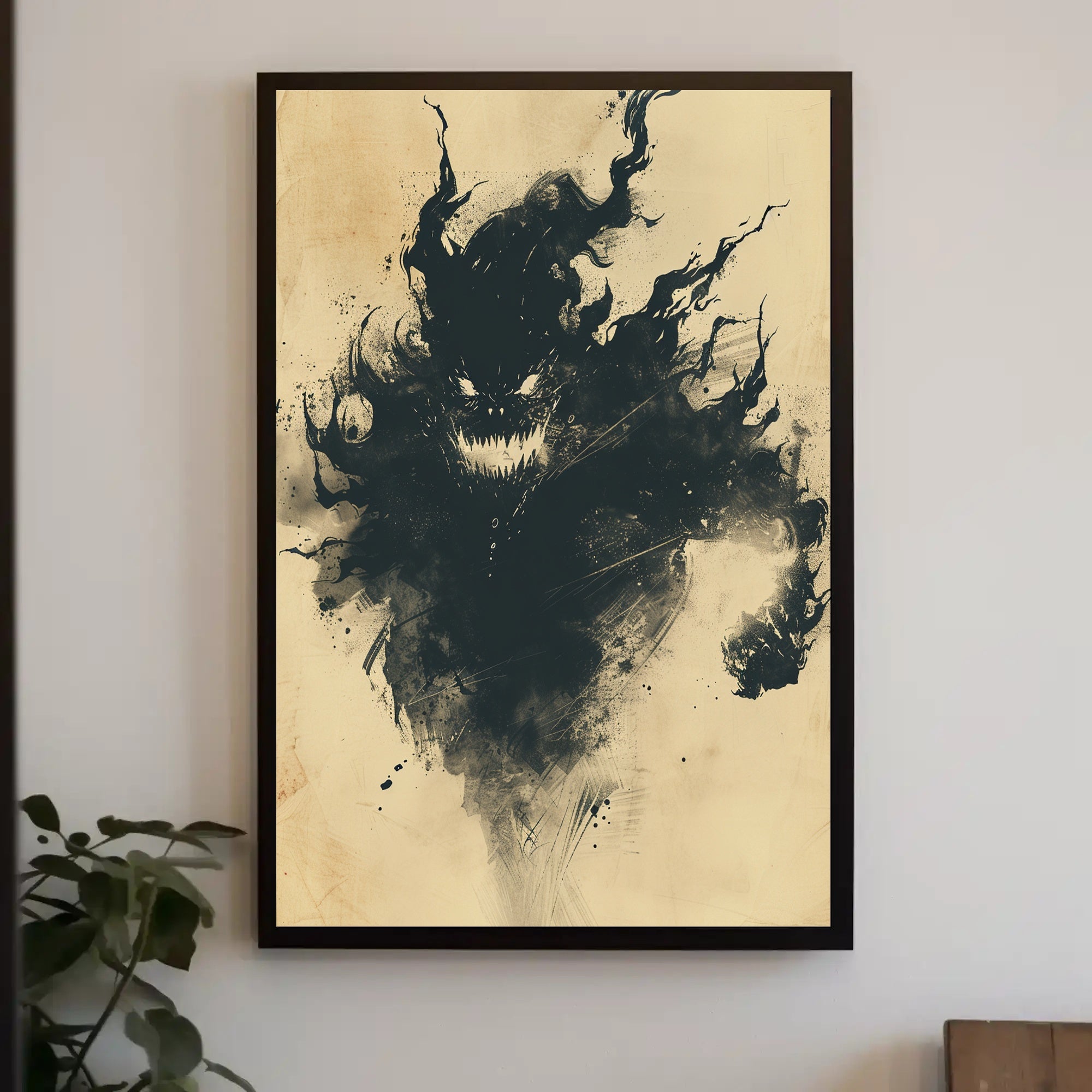 Shadowy Entity in Motion Poster PosterGoat