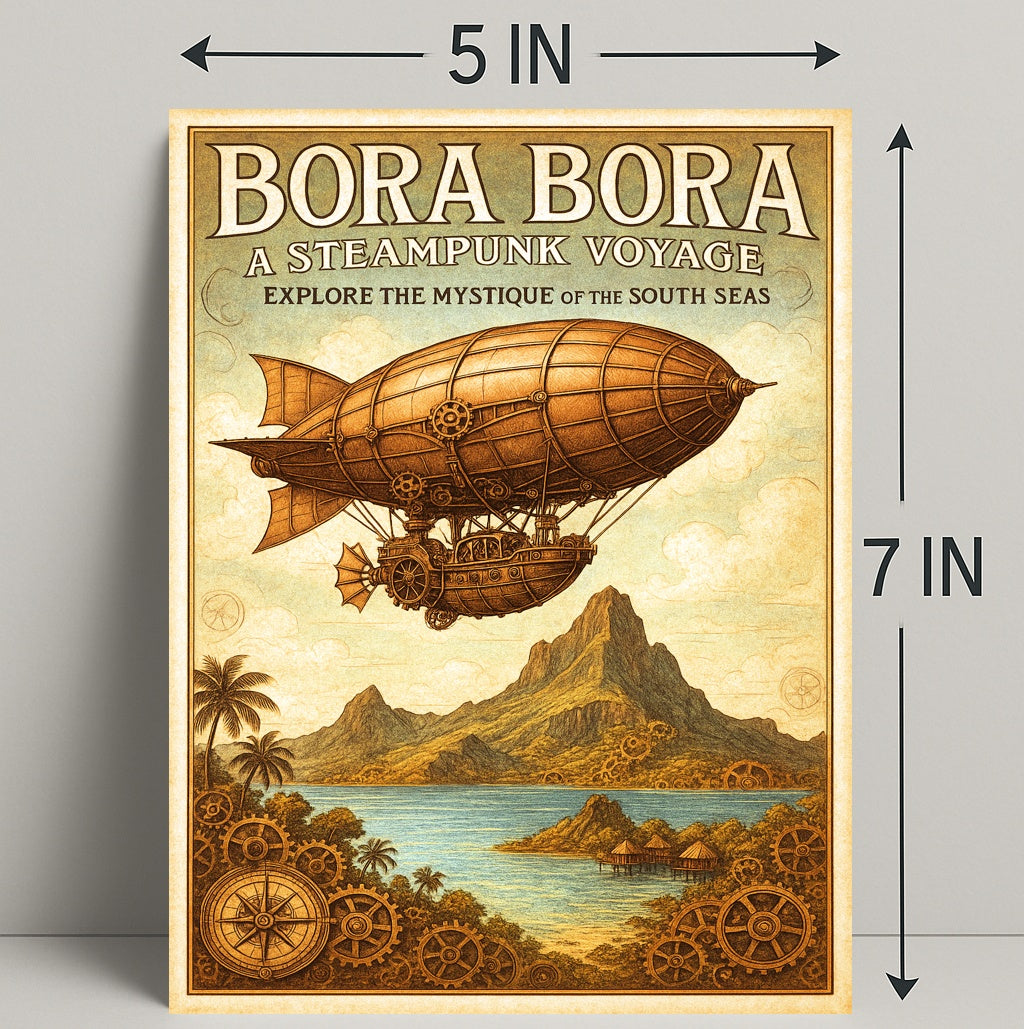 Bora Bora  A Steampunk Voyage Poster PosterGoat