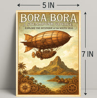 Bora Bora  A Steampunk Voyage Poster PosterGoat