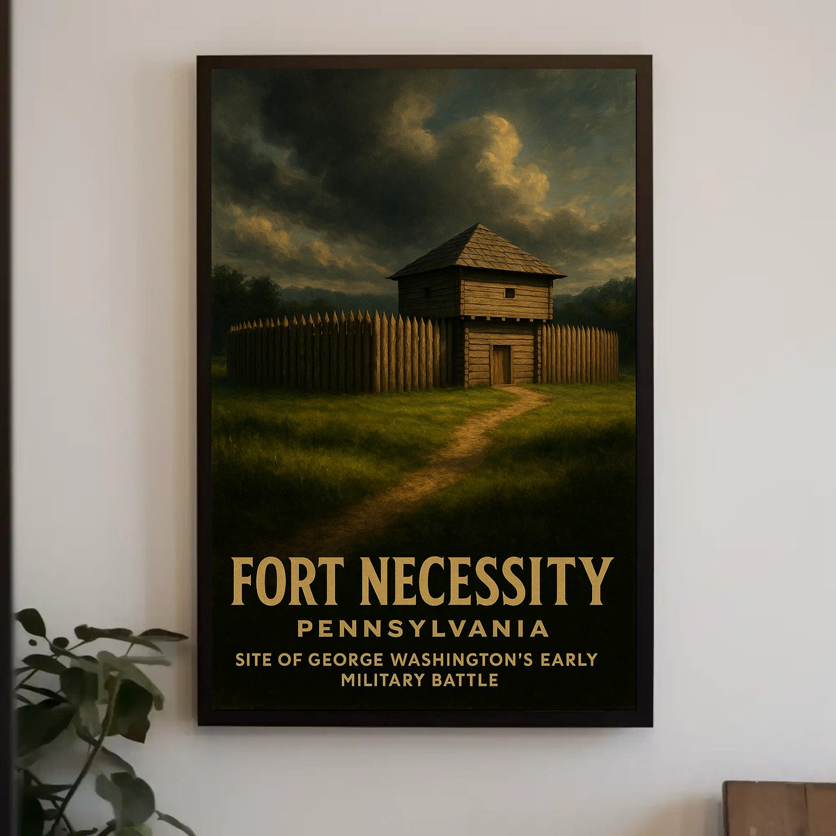 George Washington At Fort Necessity Poster