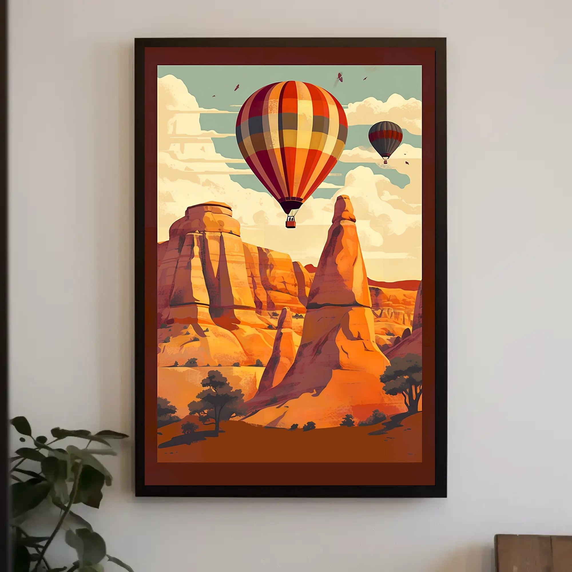 Scenic Balloon Journey Poster