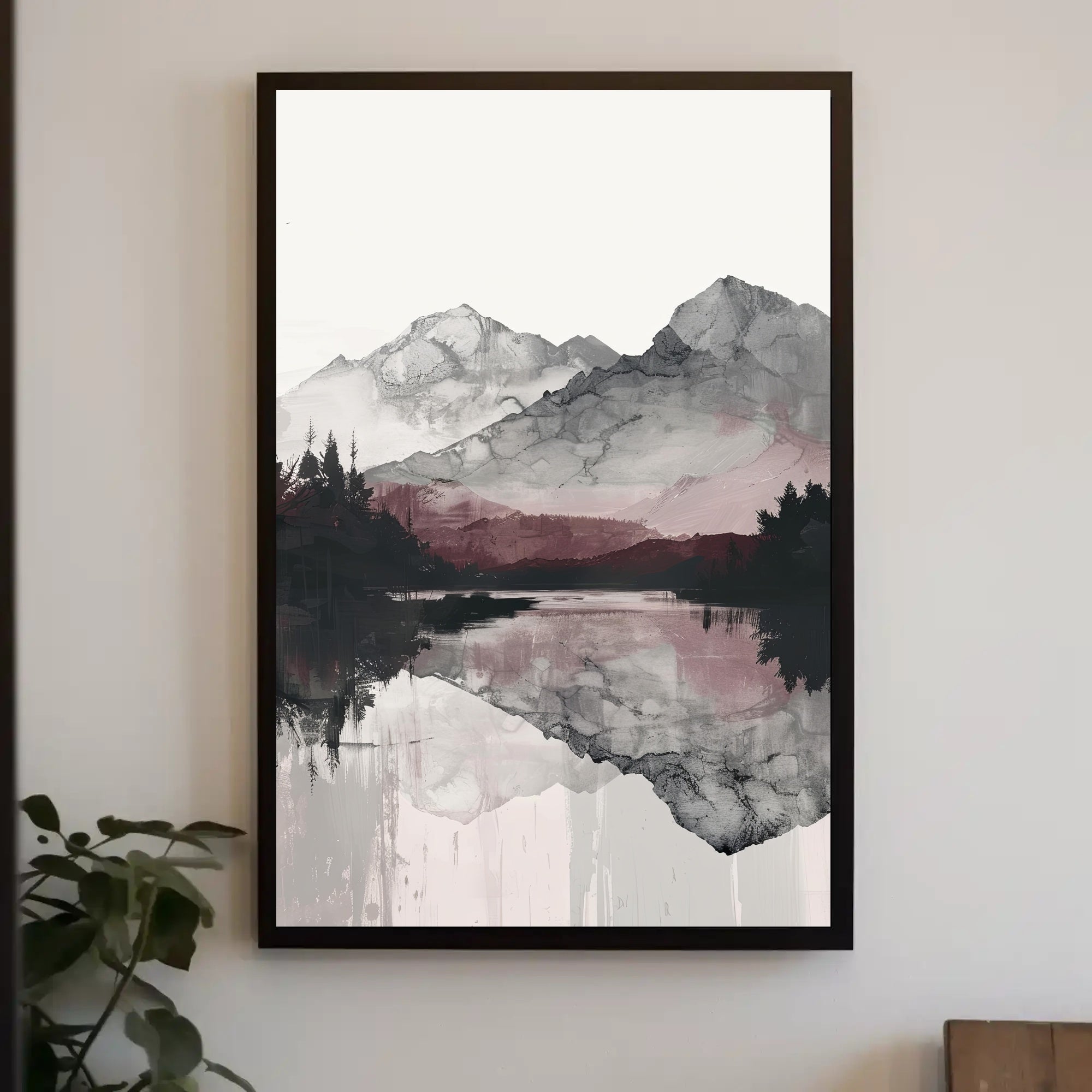 Serene Mountain Reflections Poster