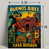 Buenos Aires Casa Rosada Wall Art Print PosterGoat