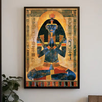 Vintage Cityscape Silhouette Art Poster