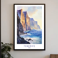 Majestic Cliffs of Tenerife Poster PosterGoat