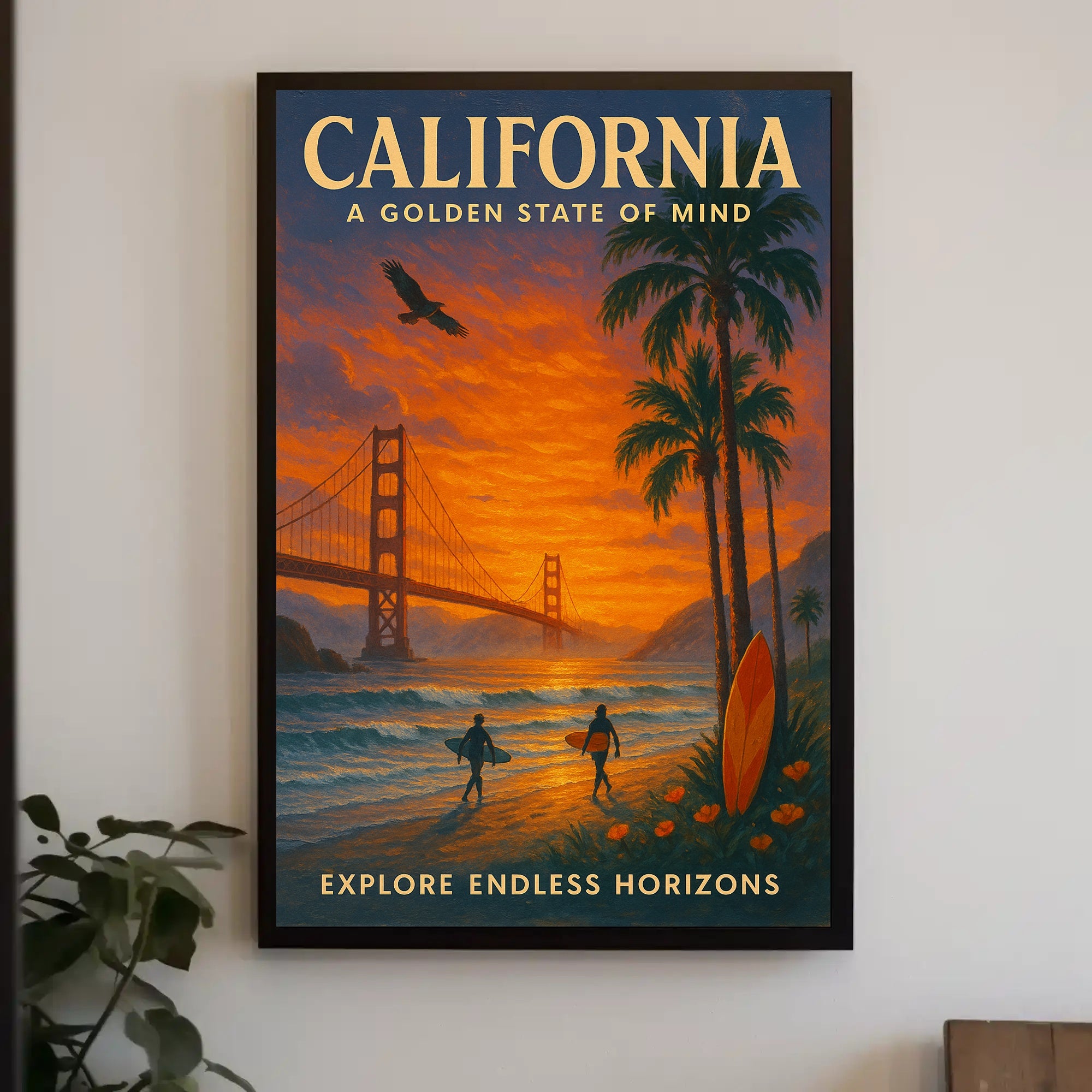 California A Golden State Of Mind Poster